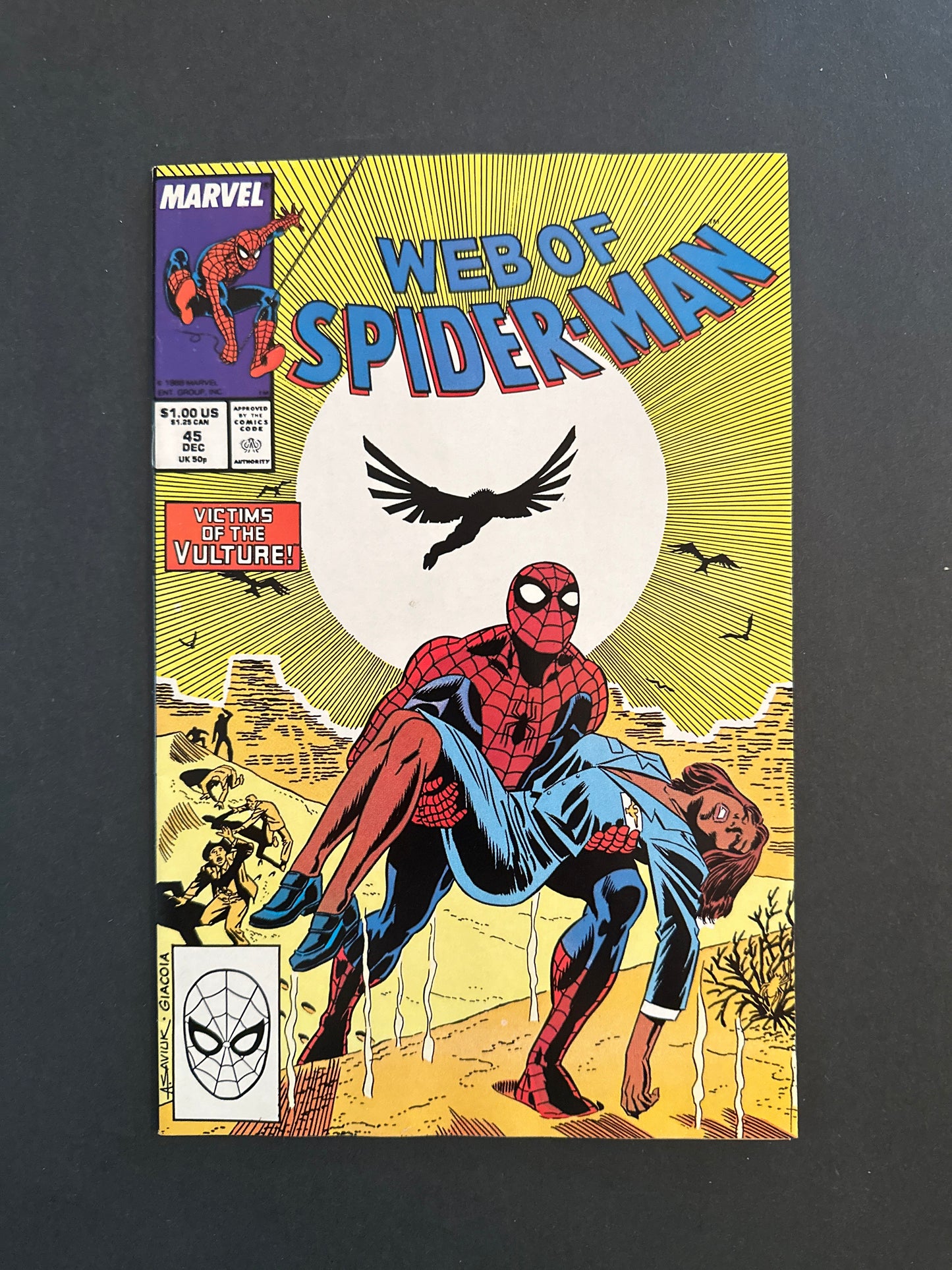 Web of Spider-Man #45 1988