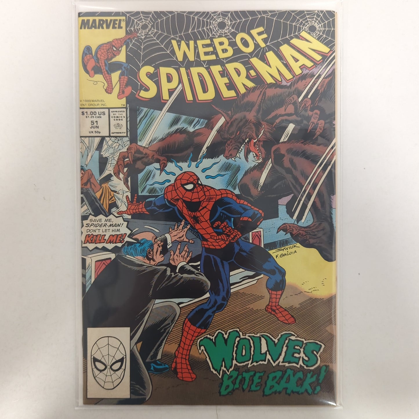 Web of Spider-Man #51 1989