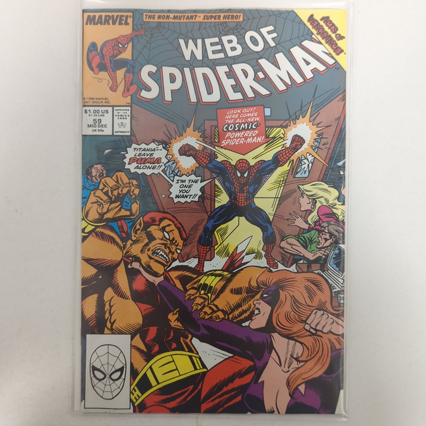 Web of Spider-Man #59 1989