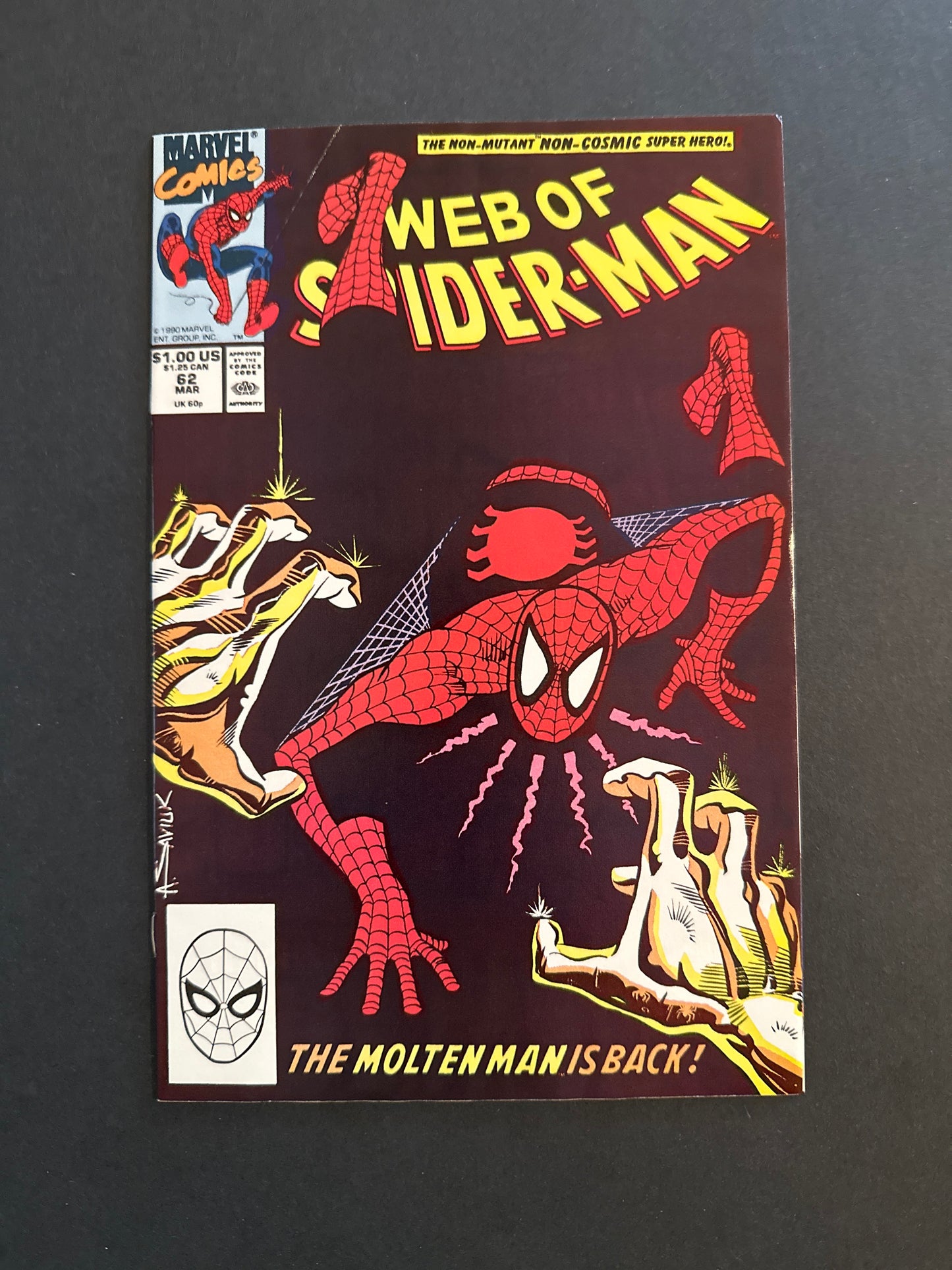 Web of Spider-Man #62 1990