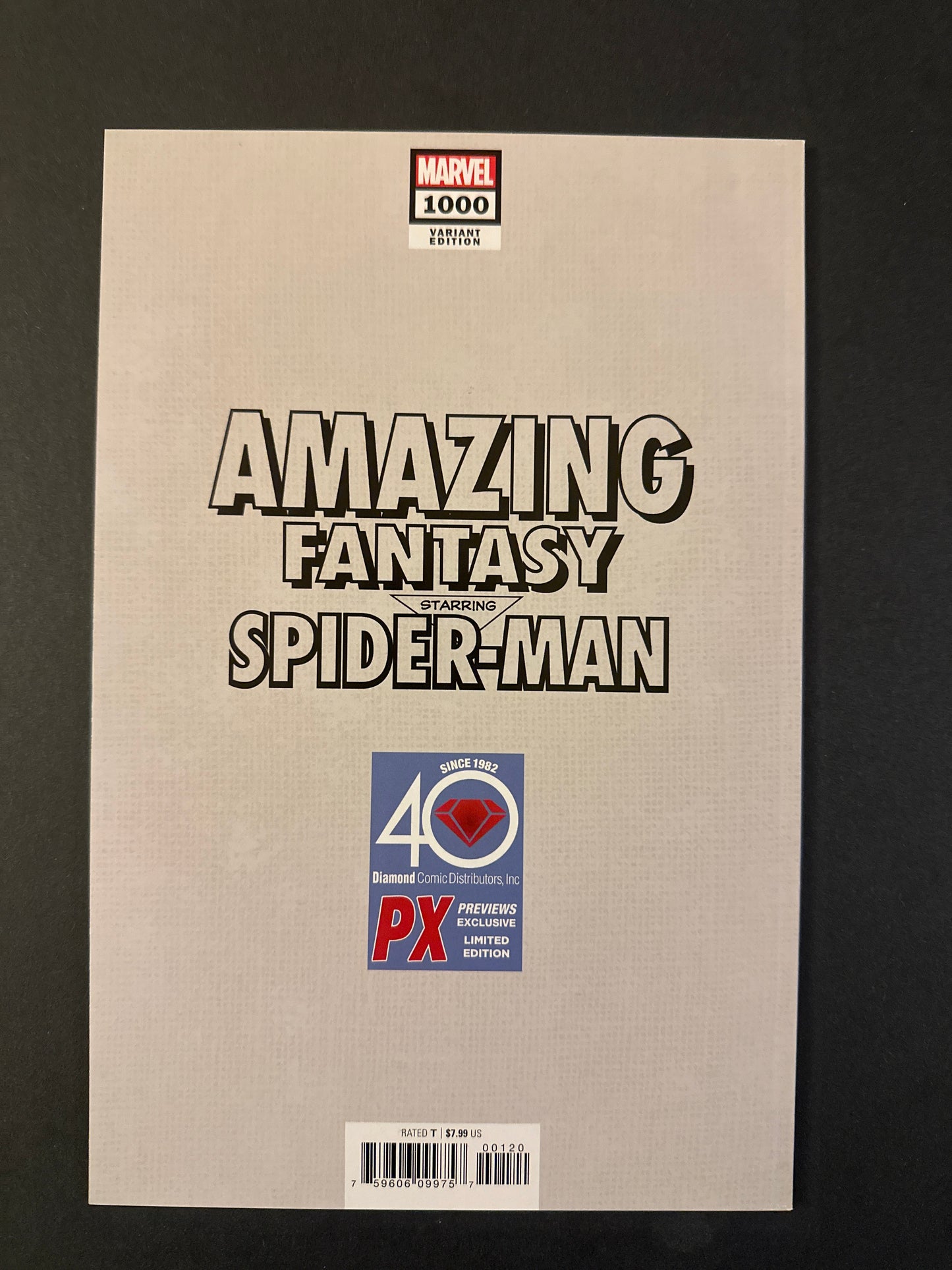 Amazing Fantasy #1000 2022 NM Virgin Variant