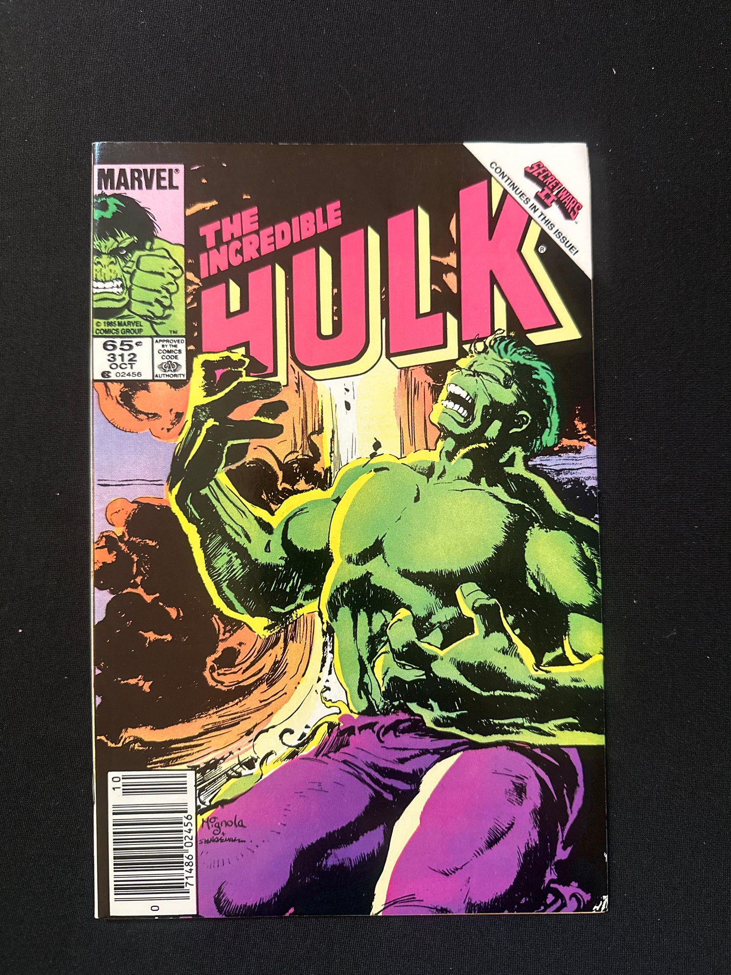Incredible Hulk #312 1985 1st. App. Of Brian Banner, Bruce Banner’s Father!