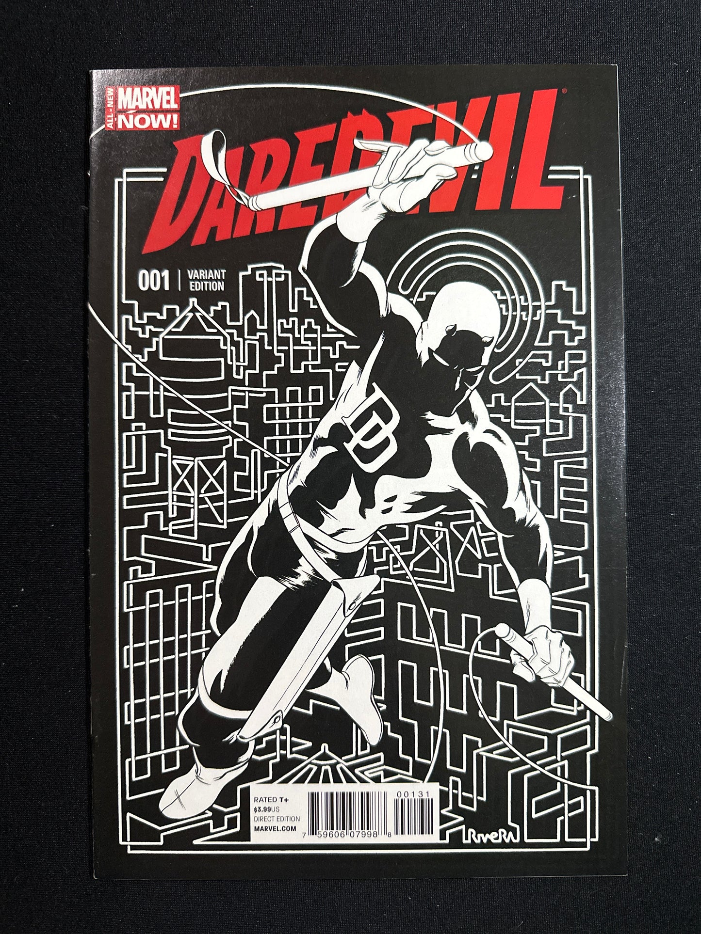 Daredevil #1 2014 (NM-) 1:50 Paolo Rivera Variant!