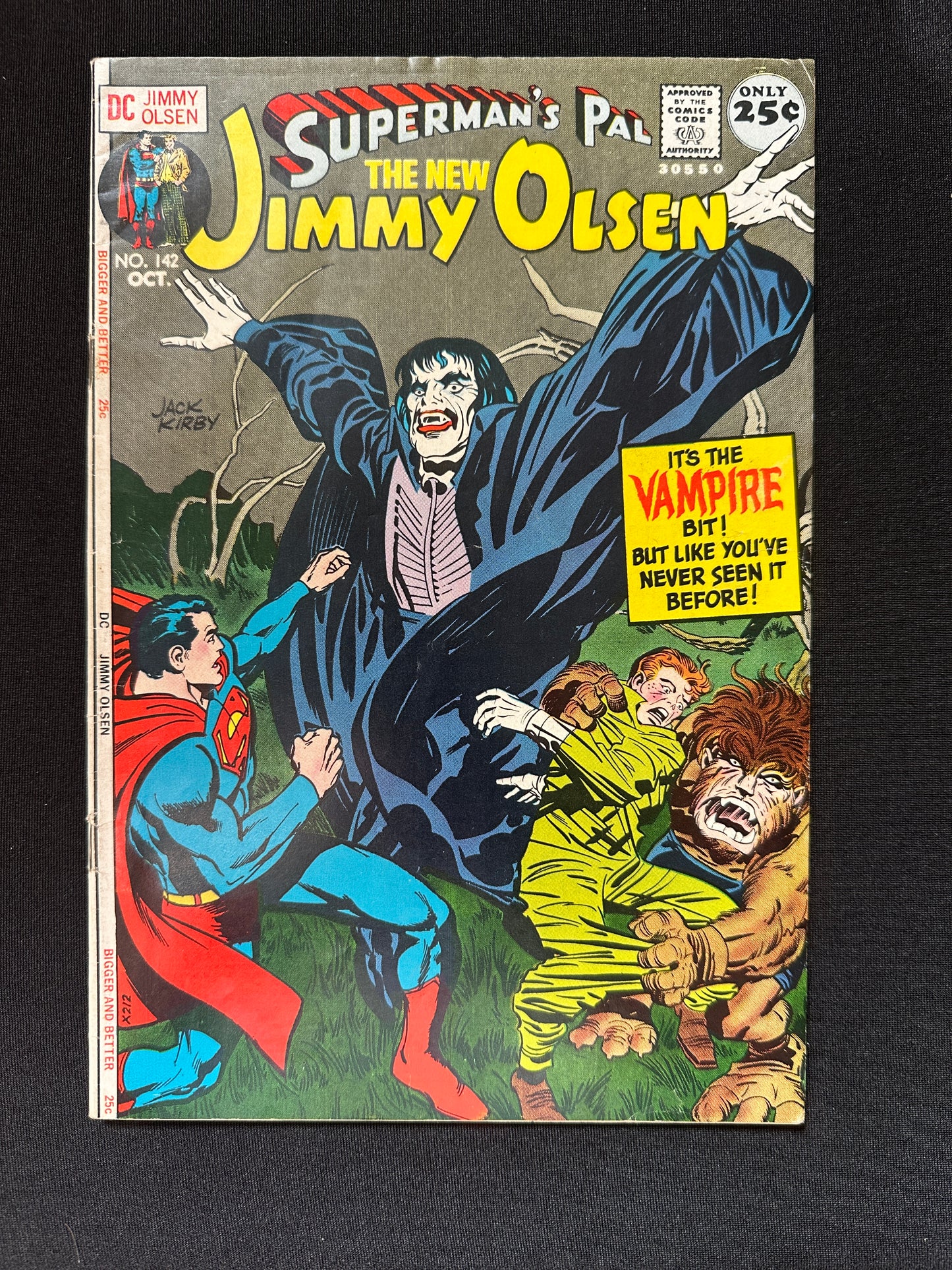 Superman’s Pal Jimmy Olsen #142 1971 (FN-) Jack Kirby Cover & Story!