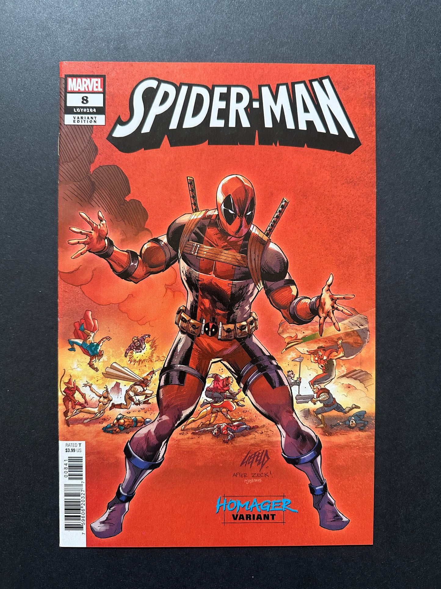 Spider-Man #8 2023 (NM-) Rob Liefield Homage Variant!