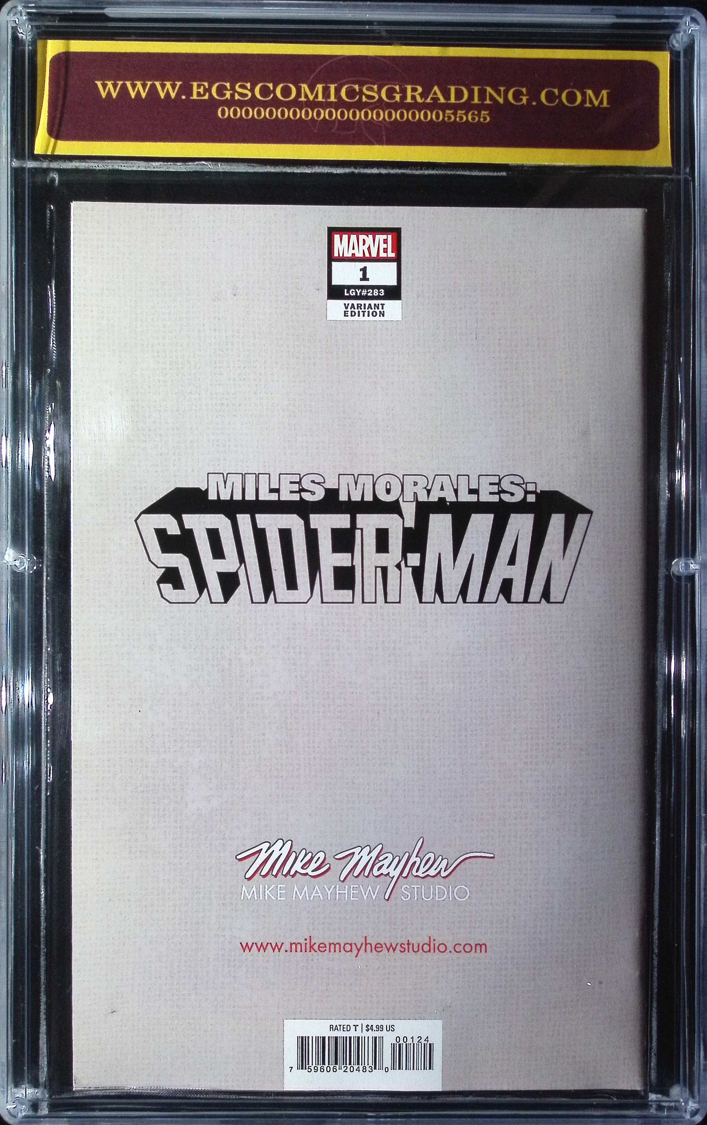 Miles Morales Spider-Man #1 2023 EGS 9.8 Mike Mayhew Variant!