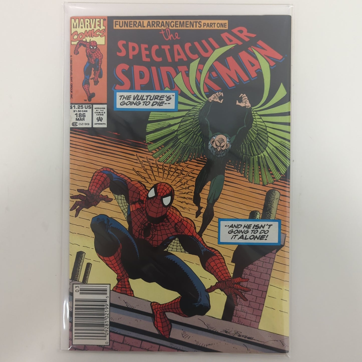 The Spectacular Spider-Man #186 Newsstand