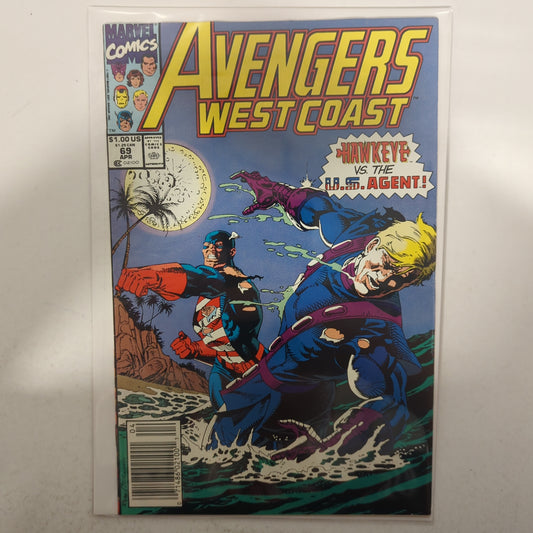 The west Coast Avengers #69 Newsstand