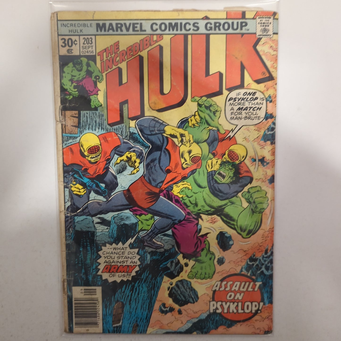 The Incredible Hulk #203 Newsstand Low Grade