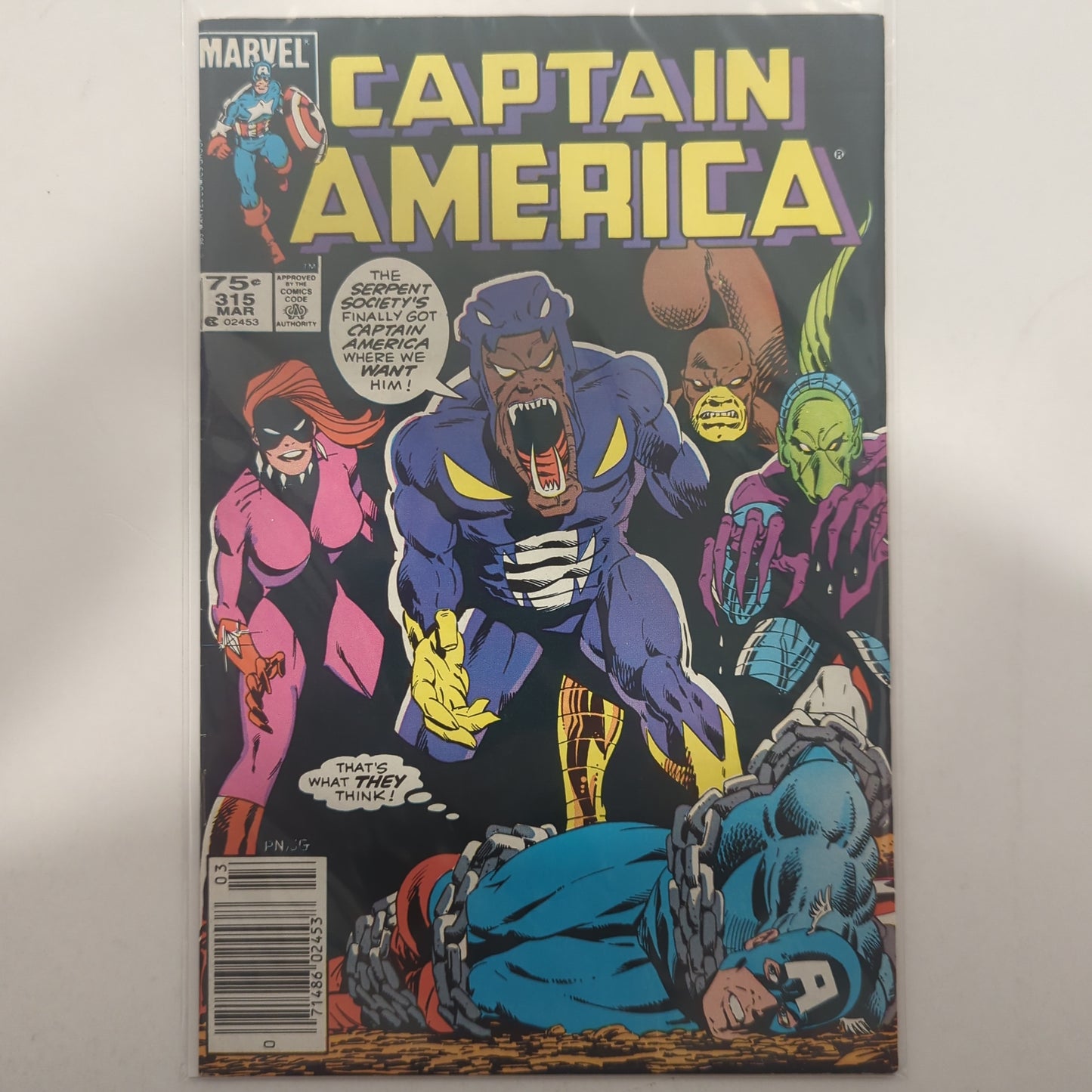 Captain America #315 Newsstand