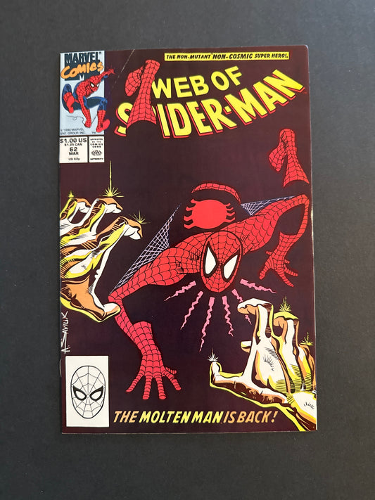 Web of Spider-Man #62 1990