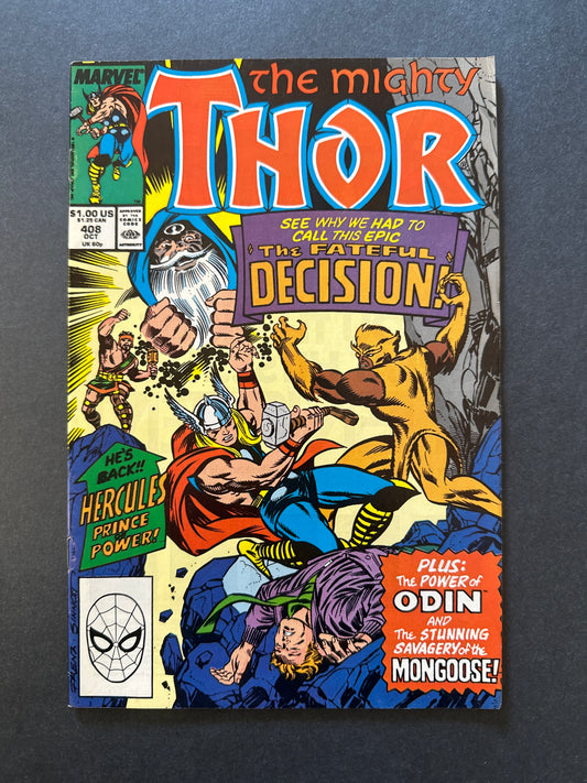 Thor #408 1989