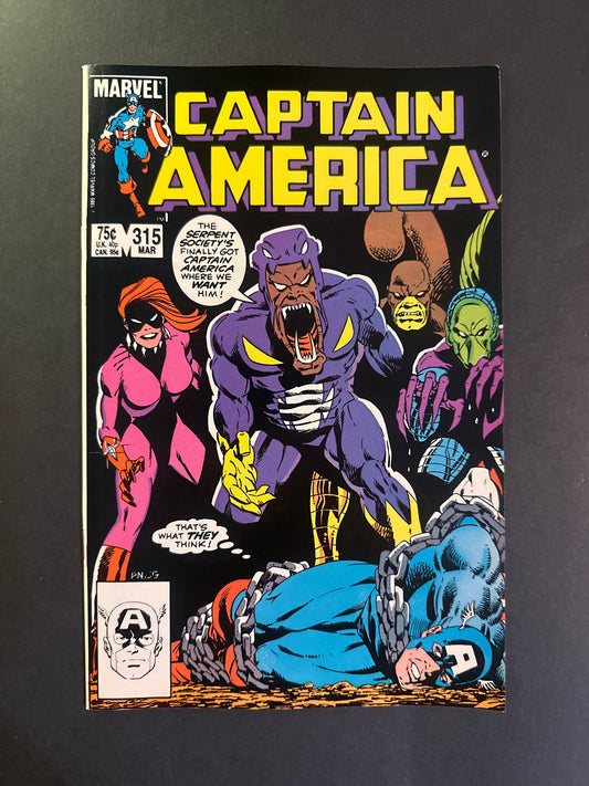 Captain America #315 1986