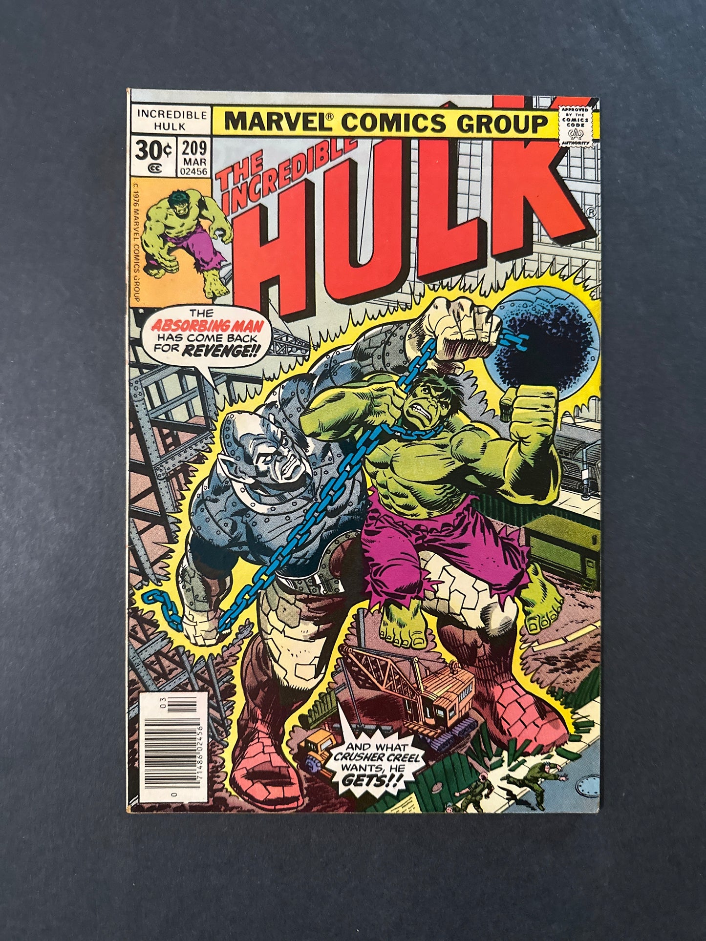 Incredible Hulk #209 1977
