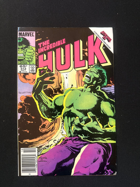 Incredible Hulk  #312 1985 1st. App. Of Brian Banner, Bruce Banner’s Father!