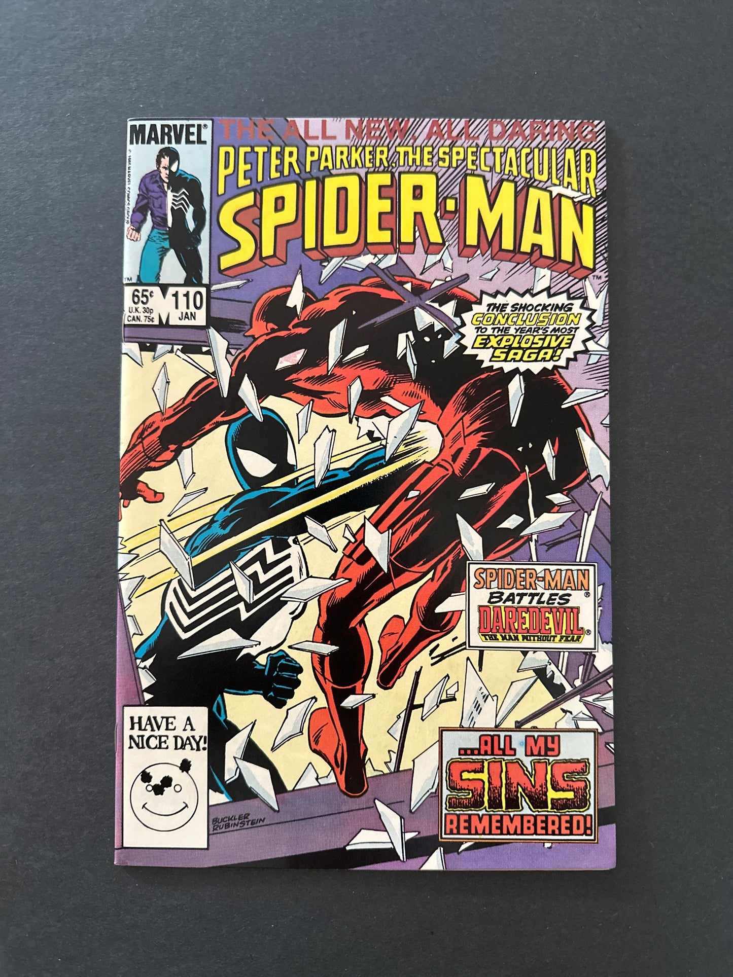 Spectacular Spider-Man #110 1986