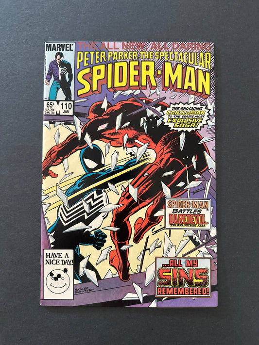 Spectacular Spider-Man #110 1986