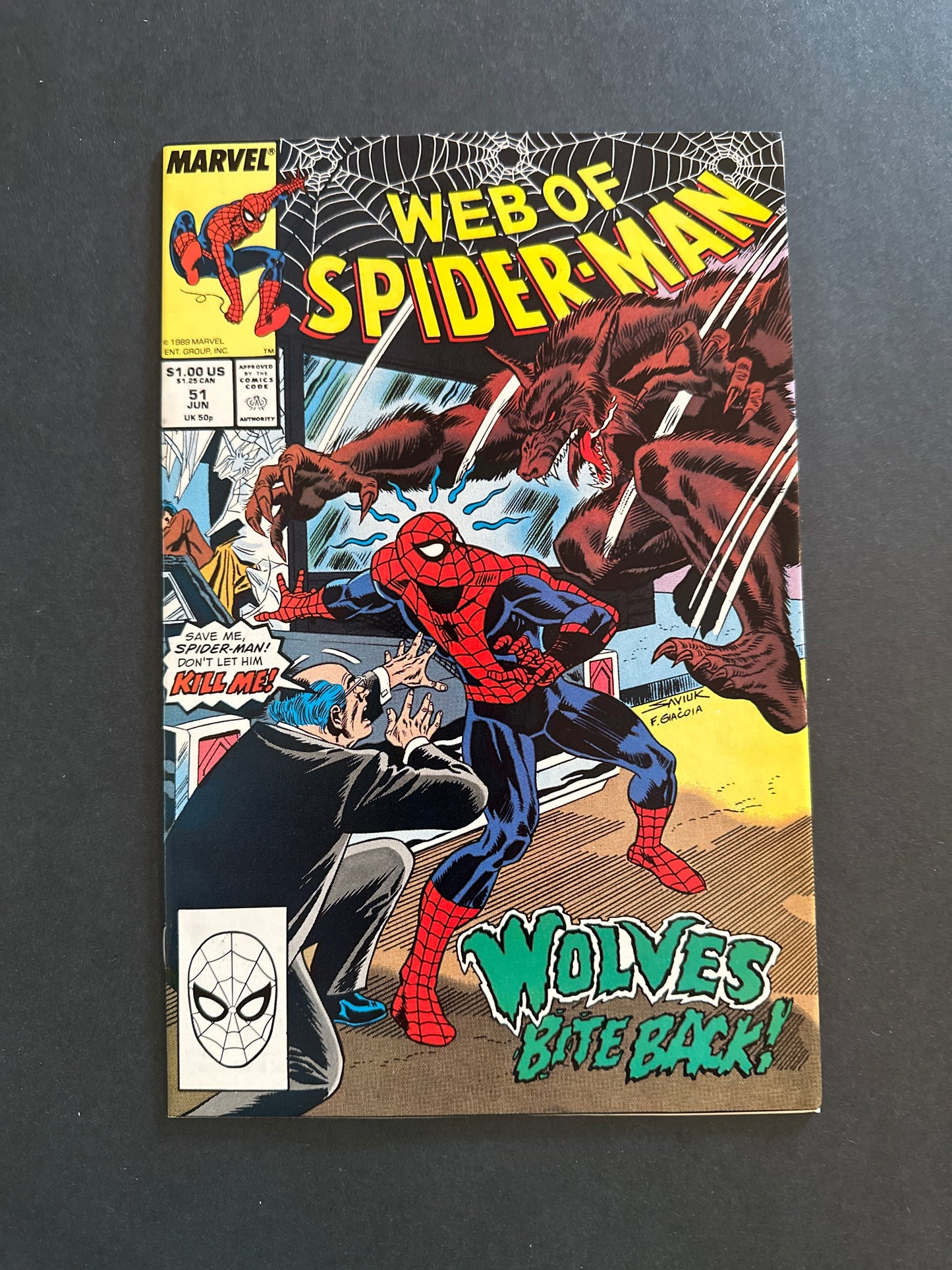 Web of Spider-Man #51 1989