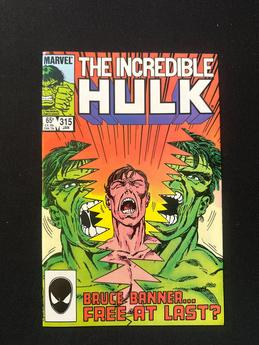 Incredible Hulk #315 1986