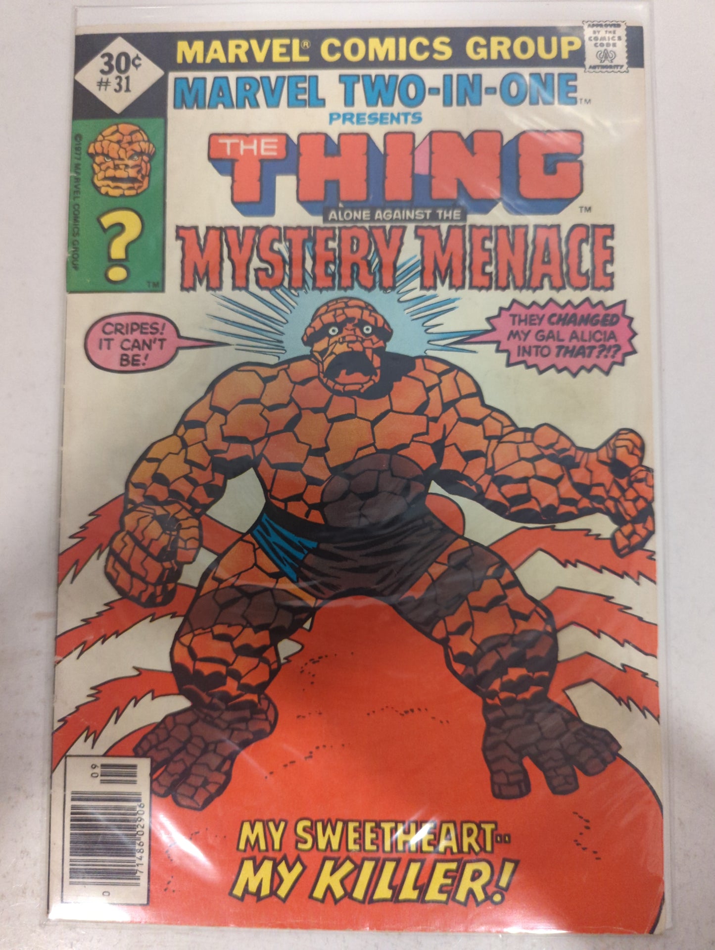 Marvel Two-In-One #31 Newsstand