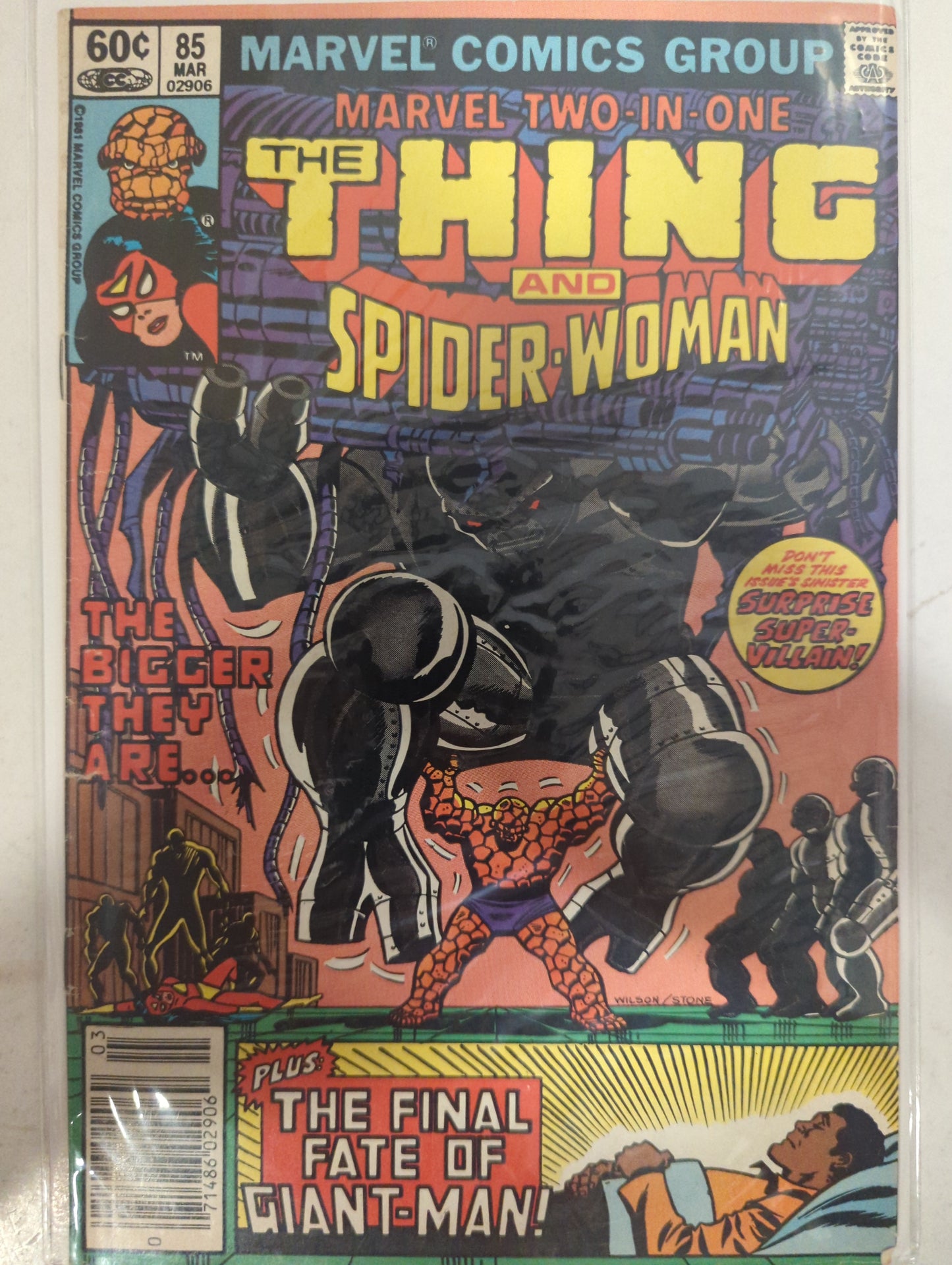 Marvel Two-In-One #85 Newsstand