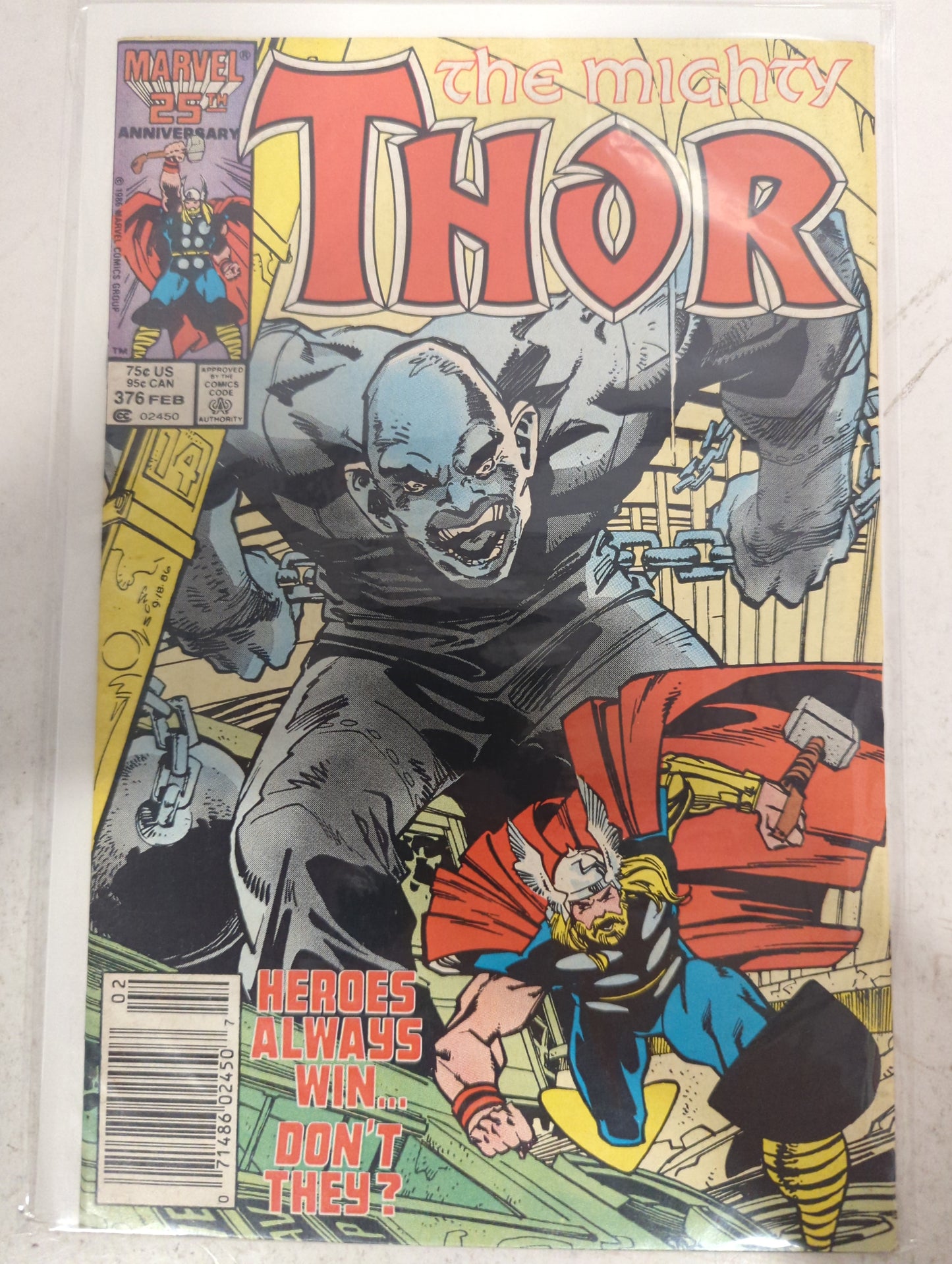 Thor #376 Newsstand